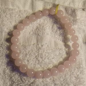 *ROSE QUARTZ 🌹 STRETCHABLE (LARGE-(12-mm). (R-0455)